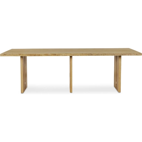 Tessa 96" Dining Table in Live Edge Natural Finish Oak