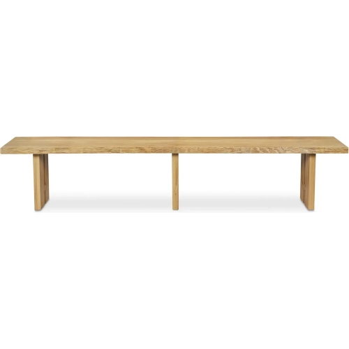 Tessa Dining Bench in Live Edge Natural Finish Oak