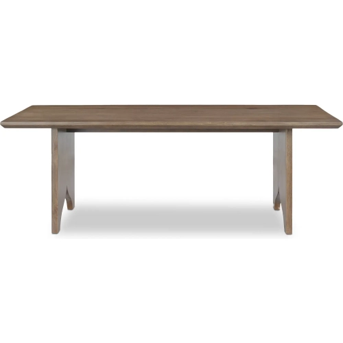 Lake 86" Dining Table in Brown Oak Wood