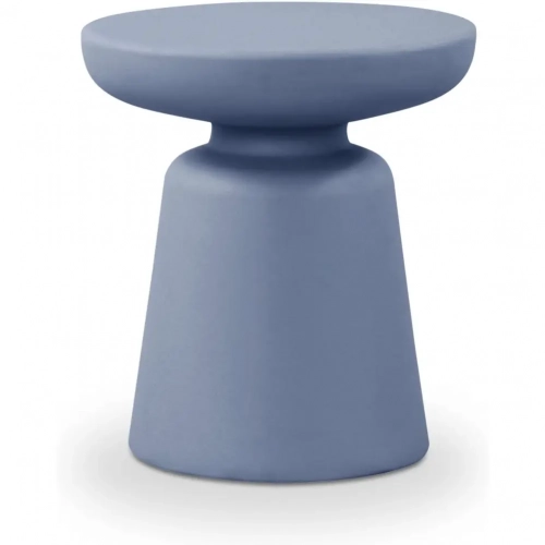 Ruth Outdoor Side Table in Blue Polypropylene