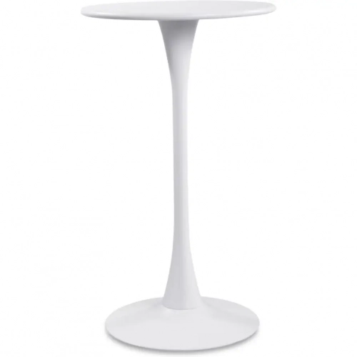 Gage Outdoor Bar Table in White Steel