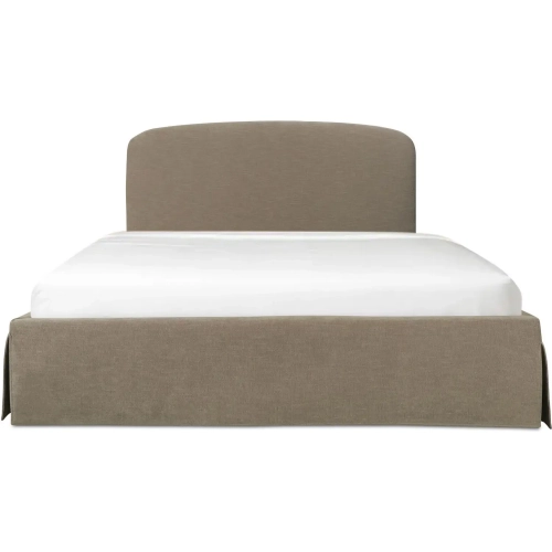 Joan Queen Storage Bed in Taupe Tan