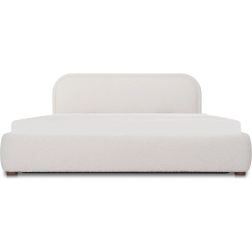 Colin King Storage Bed in Oatmeal Beige Fabric