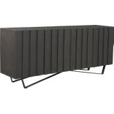 Brolio Buffet Sideboard in Sand Blasted Grey & Black