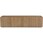 Plank 72" TV Stand Media Cabinet in Natural Finish Oak