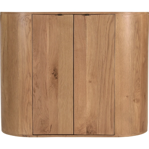 Theo Cabinet in Semi Gloss Natural Finish Oak