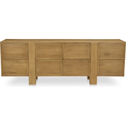 Henley 8 Drawer Dresser in Brown Finish Wood