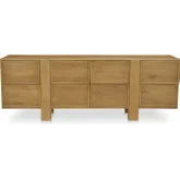 Henley 8 Drawer Dresser in Brown Finish Wood