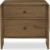 Riley Nightstand in Natural Finish Oak Wood