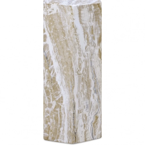 Nix Outdoor Side Table in Green Faux Marble Concrete