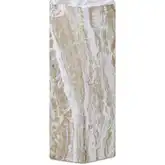 Nix Outdoor Side Table in Green Faux Marble Concrete