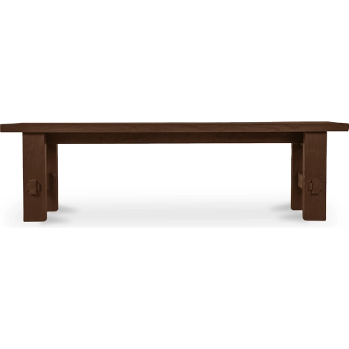 Esmond Outdoor Dining Bench in Brown Finish Teak Wood