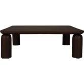 Barclay Outdoor Coffee Table in Brown Teak Wood