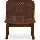 Savanna Outdoor Accent Chair in Brown Teak & Synthetic Hyacinth