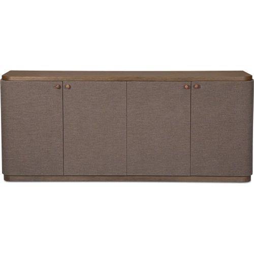 Simone Sideboard in Brown Fabric & Wood