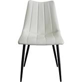 Alibi Dining Chair in Ivory Leatherette (Set of 2)