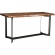 Bent 80" Counter Height Dining Table Smoked Acacia on Iron