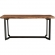 Bent 80" Counter Height Dining Table Smoked Acacia on Iron