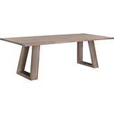 Tanya 98" Dining Table in White Washed Acacia Wood
