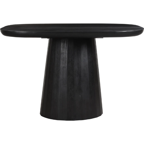 Freed 47" Dining Table in Distressed Black Acacia Wood