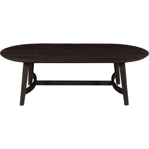 Trie Coffee Table in Dark Brown Finish Oak Wood