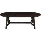 Trie Coffee Table in Dark Brown Finish Oak Wood