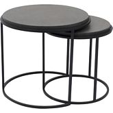Roost Nesting Tables in Lavastone & Iron (Set of 2)
