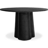 Mono Dining Table in Black Terrazzo & Concrete