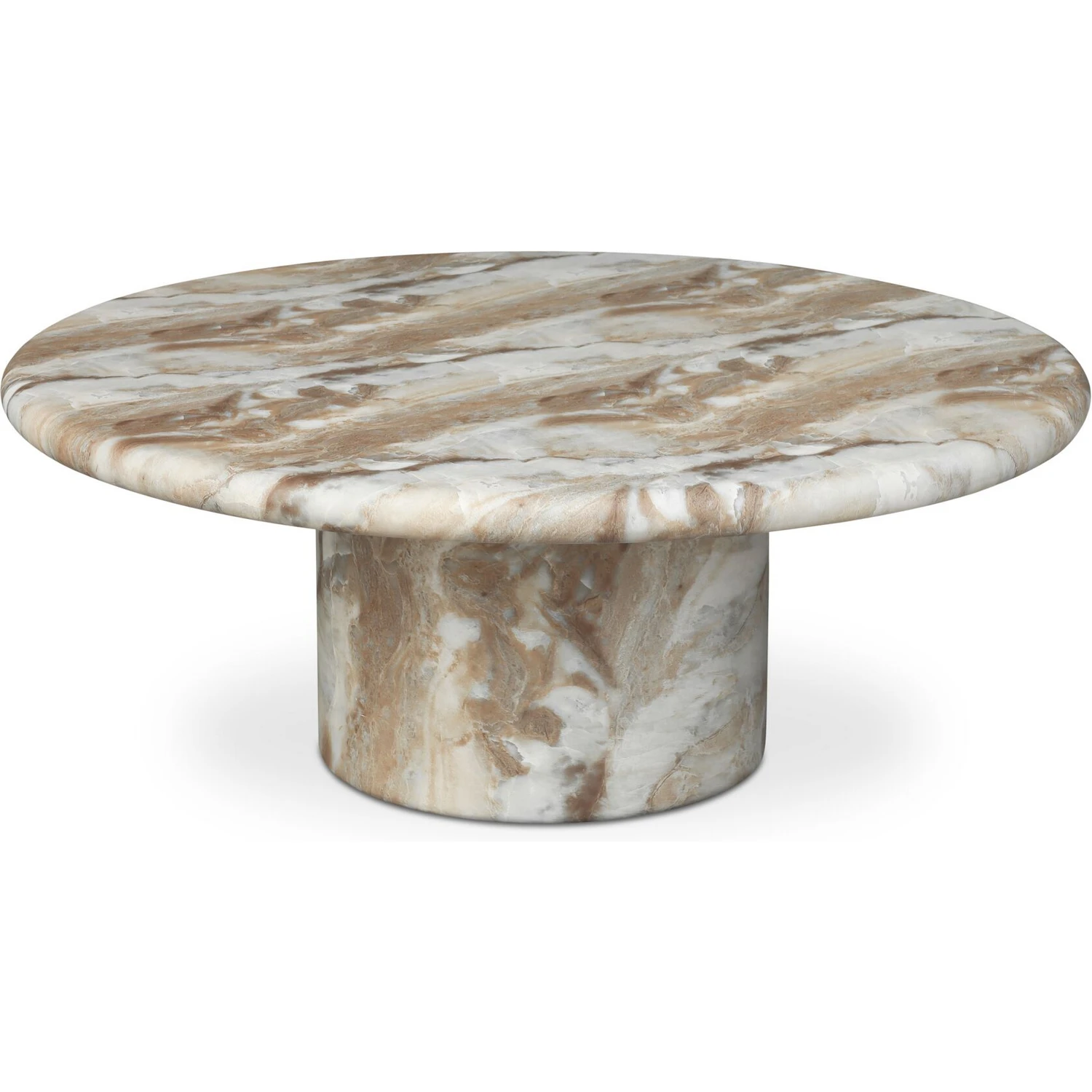 Moe's VH-1026-03-0 Frida Outdoor Coffee Table in Brown Faux Marble