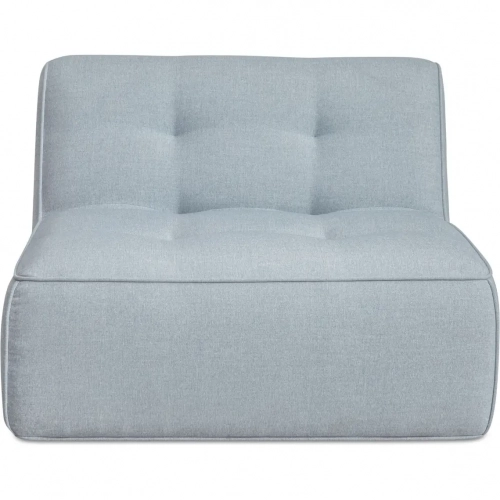 Sunseeker Outdoor Slipper Chair Sectional Unit in Light Blue Fabric