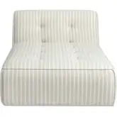Sunseeker Outdoor Chaise Sectional Unit in Brown Stripe Fabric