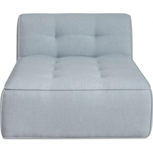 Sunseeker Outdoor Chaise Sectional Unit in Light Blue Fabric
