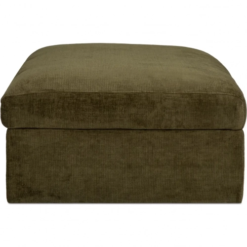 Swift Storage Ottoman in Dark Green Fabric