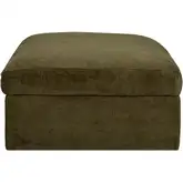 Swift Storage Ottoman in Dark Green Fabric