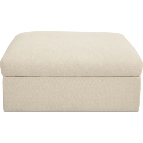 Swift Storage Ottoman in Light Beige Fabric