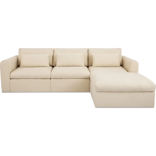 Swift Lounge Modular Sectional Light Beige Fabric