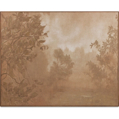 Fawn Acrylic Paint On Canvas Framed Painting in Multicolor