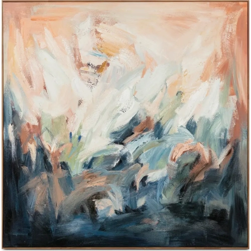 Splendor Framed Canvas Painting in Multicolor