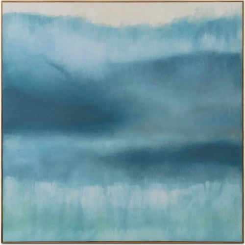 Neptune Framed Painting in Blue & Multicolor
