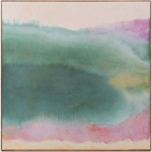 Lotus Framed Abstract Painting in Multicolor