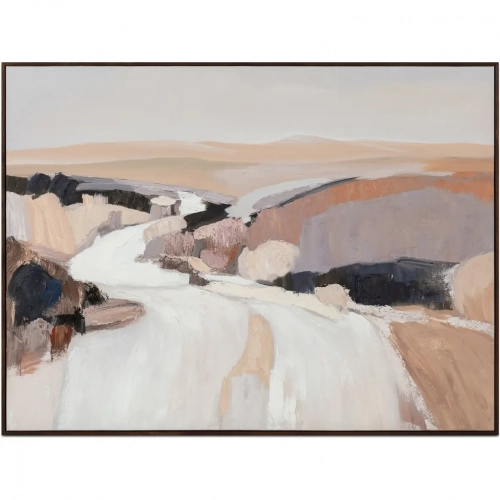 Prado Framed Landscape Canvas Painting in Multicolor