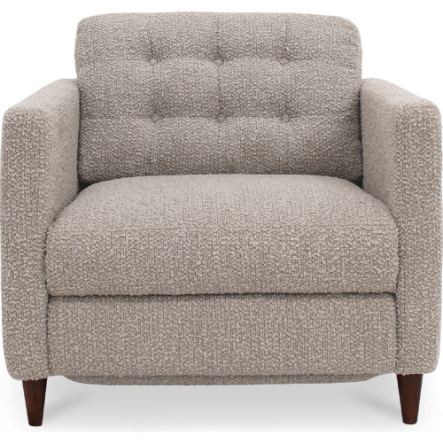 Bridgers Power Recliner Chair in Tufted Warm Grey Boucle Fabric