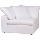 Clay Corner Chair Modular Sofa Unit in White Fabric