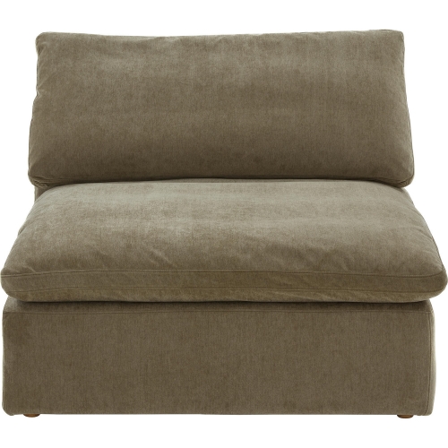 Clay Slipper Chair Modular Sofa Unit Desert Sage Performance Fabric