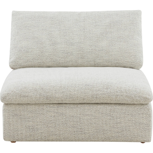 Clay Slipper Chair Modular Sectional Sofa Unit  in Coast Side Sand Fabric