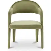Martens Dining Chair in Green Velvet