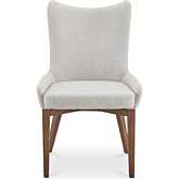Potter Dining Chair in Heather Beige Fabric & Wood