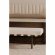 Carson Bench in Beige Fabric & Bronze Metal