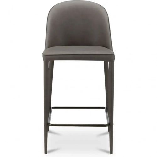 Burton Counter Stool in Gray Vegan Leather