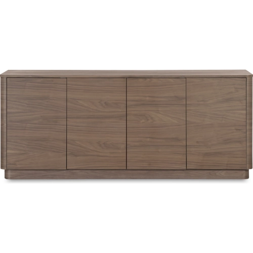 Round Off Sideboard Walnut Brown Wood
